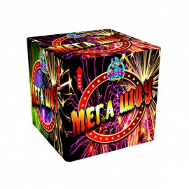 Время работы: 65 сек<br>Калибр: 2<br>Кол-во залпов: 25<br><br>Купить фейерверк МЕГА ШОУ 25 х 2 по выгодной цене с доставкой по Москве на дом. И Ваши гости оценят.. МЕГА ШОУ 25 х 2